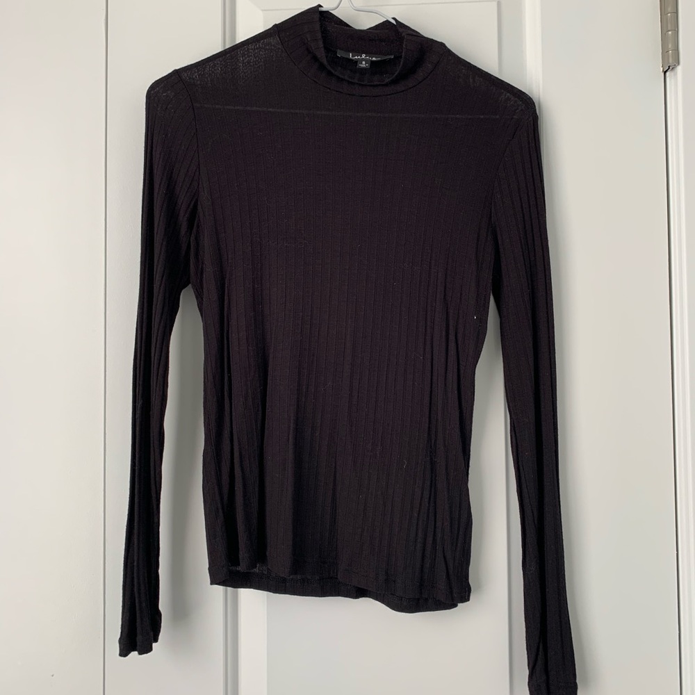 Lulus black ribbed turtle neck